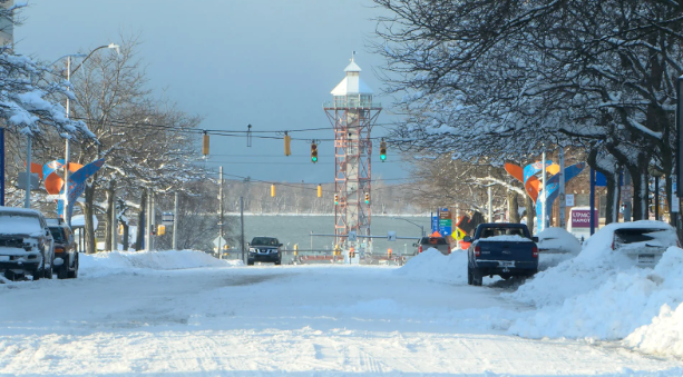 snowfall Erie PA
