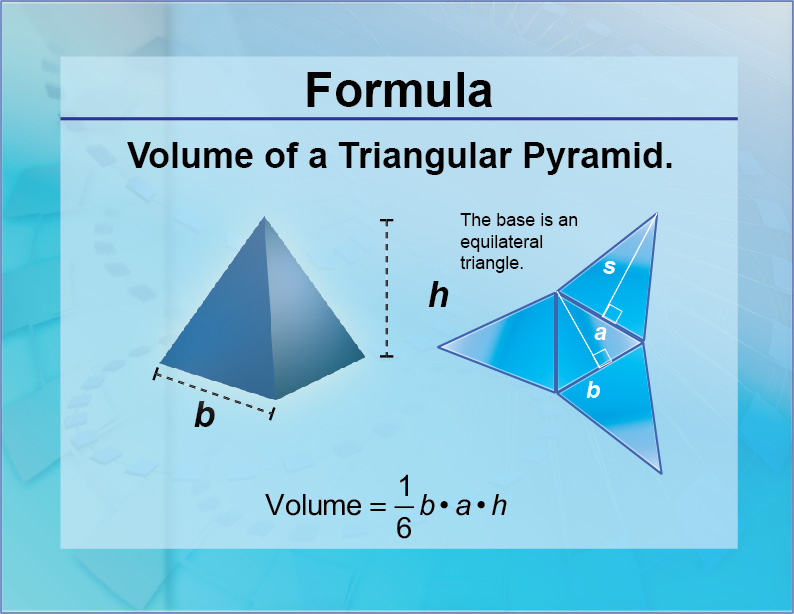 triangular pyramid calculator