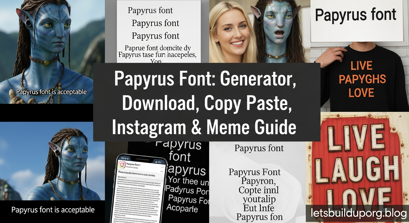 papyrus font