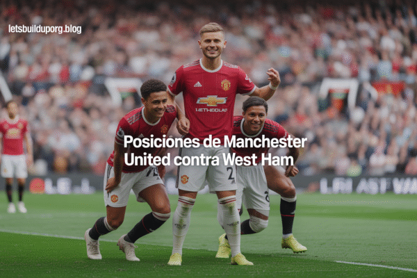 posiciones de manchester united contra west ham